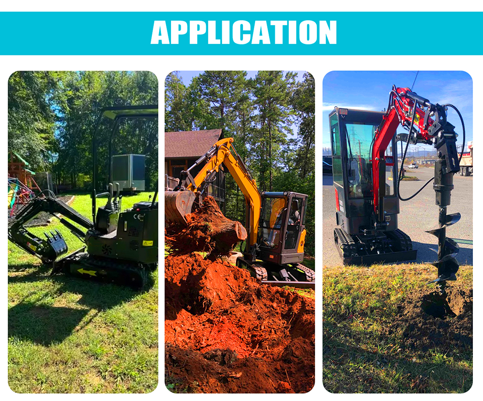 Crawler Mini Excavator 1.2 Ton Rocker Backhoe Hydraulic Excavator ...